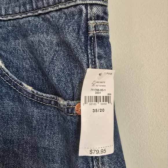 GAP, New, Long Denim Front Slit Medium Indigo Wash Womens Jeans Skirt, Size 20 - Picture 7 of 12